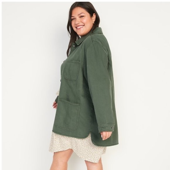 Old Navy Jackets & Blazers - NWOT Old Navy Workwear Shacket in Forest Green